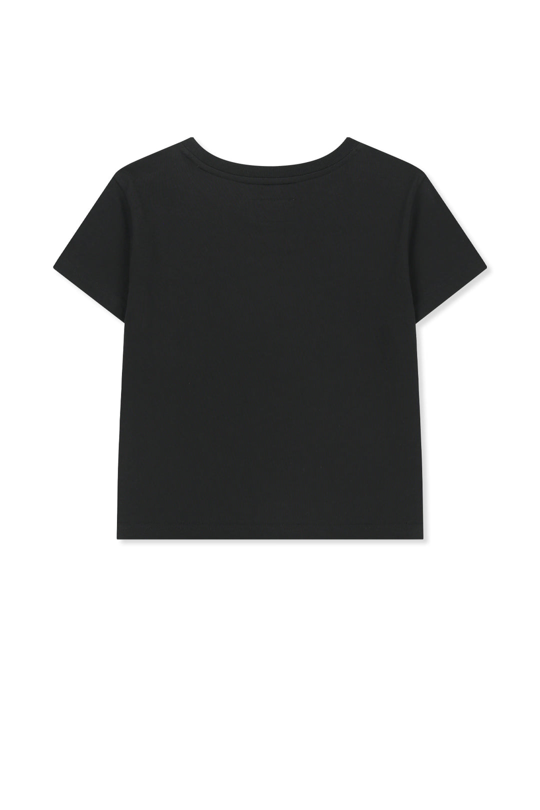 Matin Kim Arch Logo Crop Top — Black