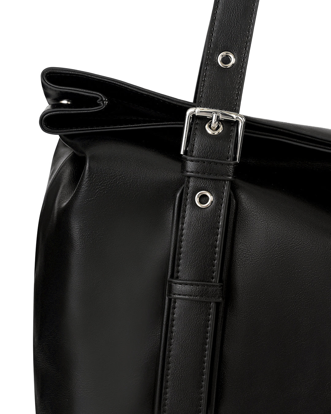 Stand Oil Velow Bag — Sculptural Crossbody — Black
