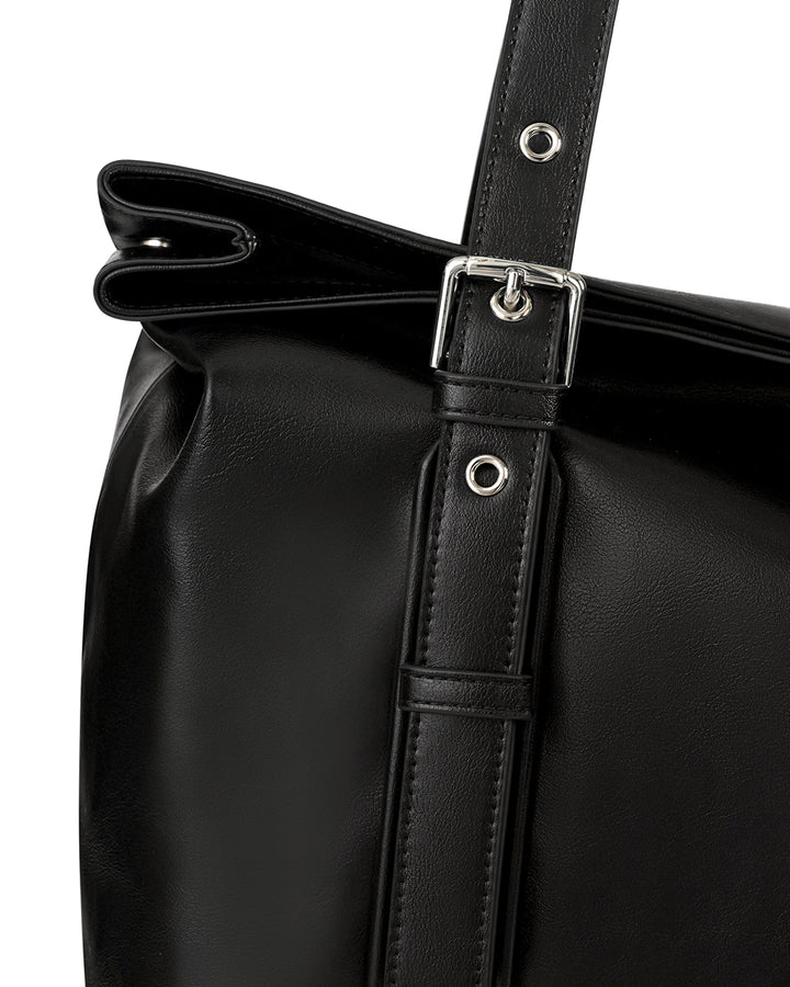 Stand Oil Velow Bag — Sculptural Crossbody — Black