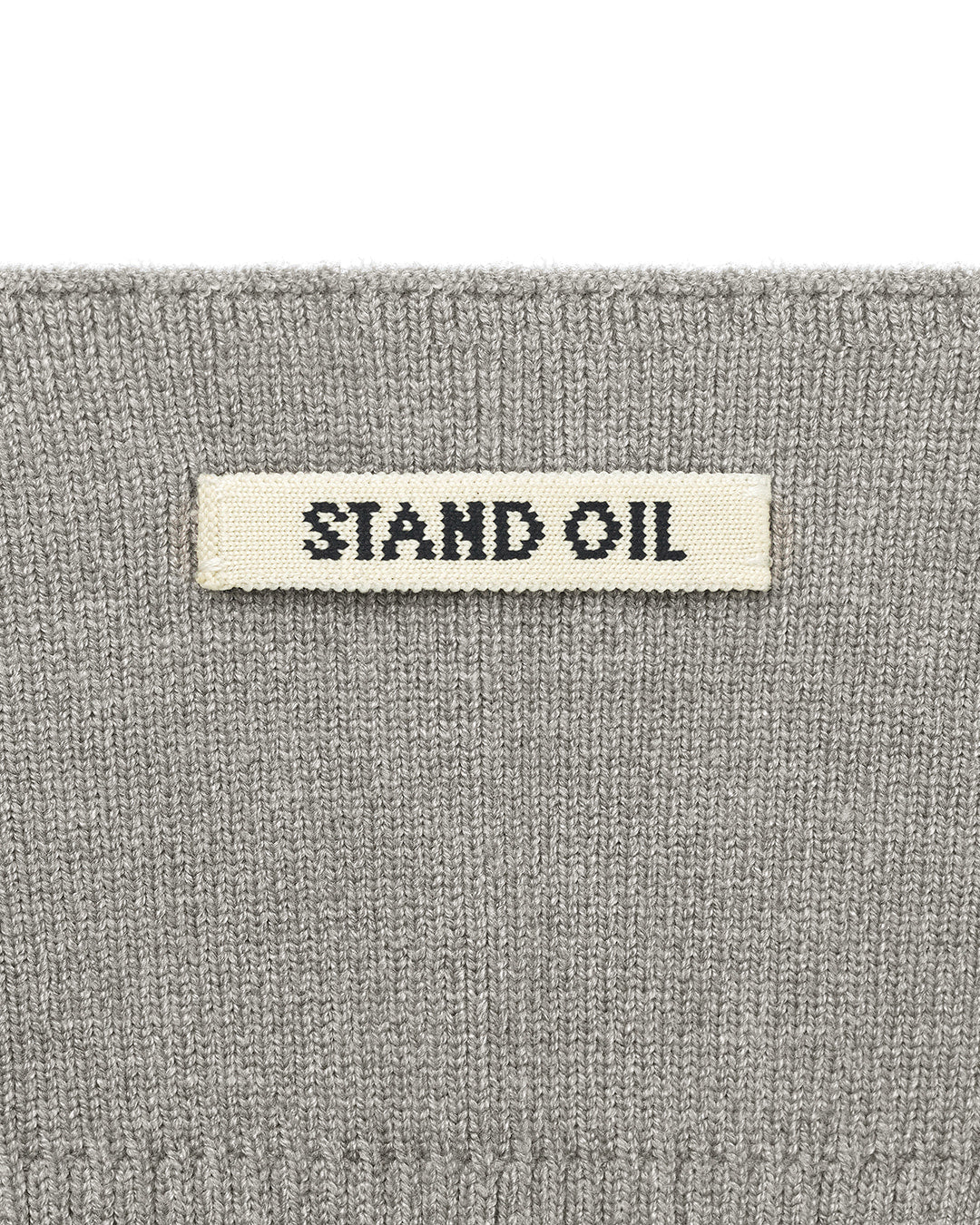Stand Oil Snap Knit Leg Warmer — Gray