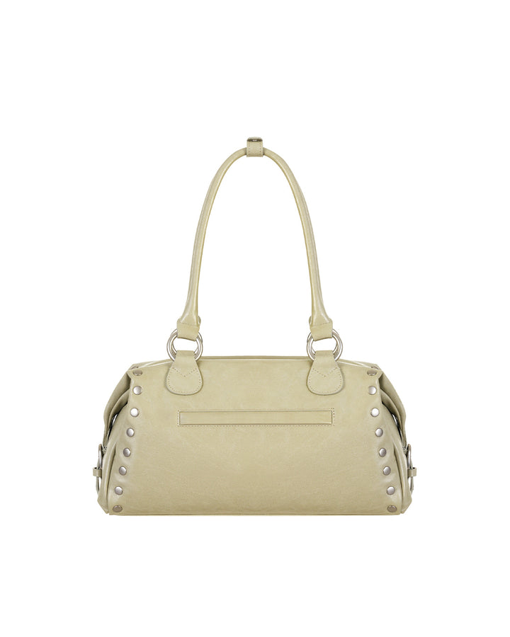 Stand Oil Zuni Bag — Washed Leather Crossbody — Stud Olive