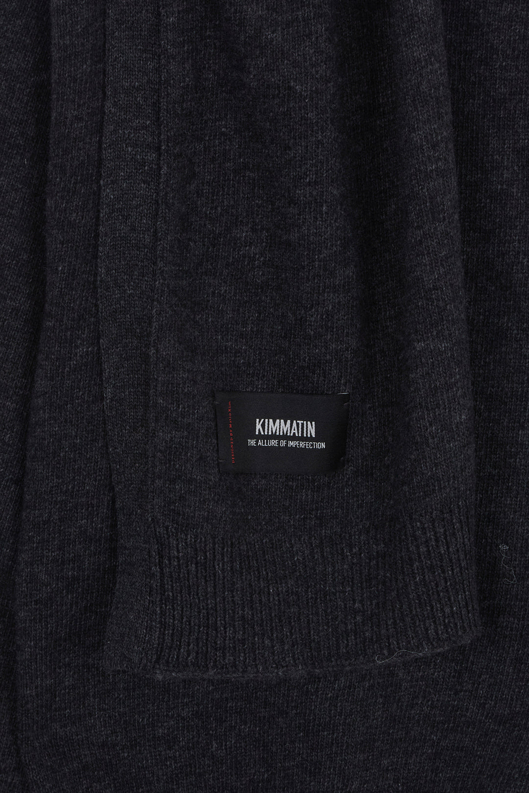 KIMMATIN Muffler Cardigan — Charcoal