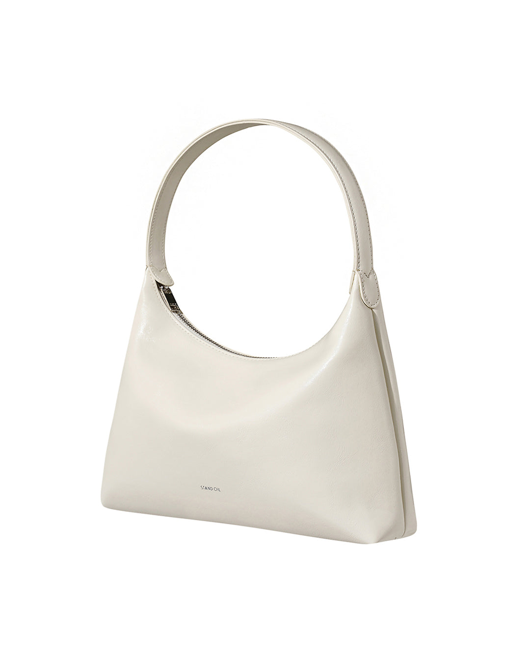 Stand Oil Plump Bag — Triangle Shoulder — Cream