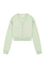 Matin Kim Slit Detail Button Cardigan — Mint