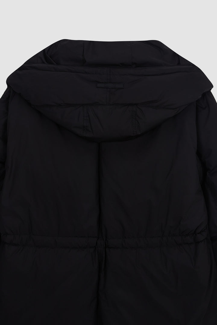KIMMATIN Draw String Long Down Jumper — Black
