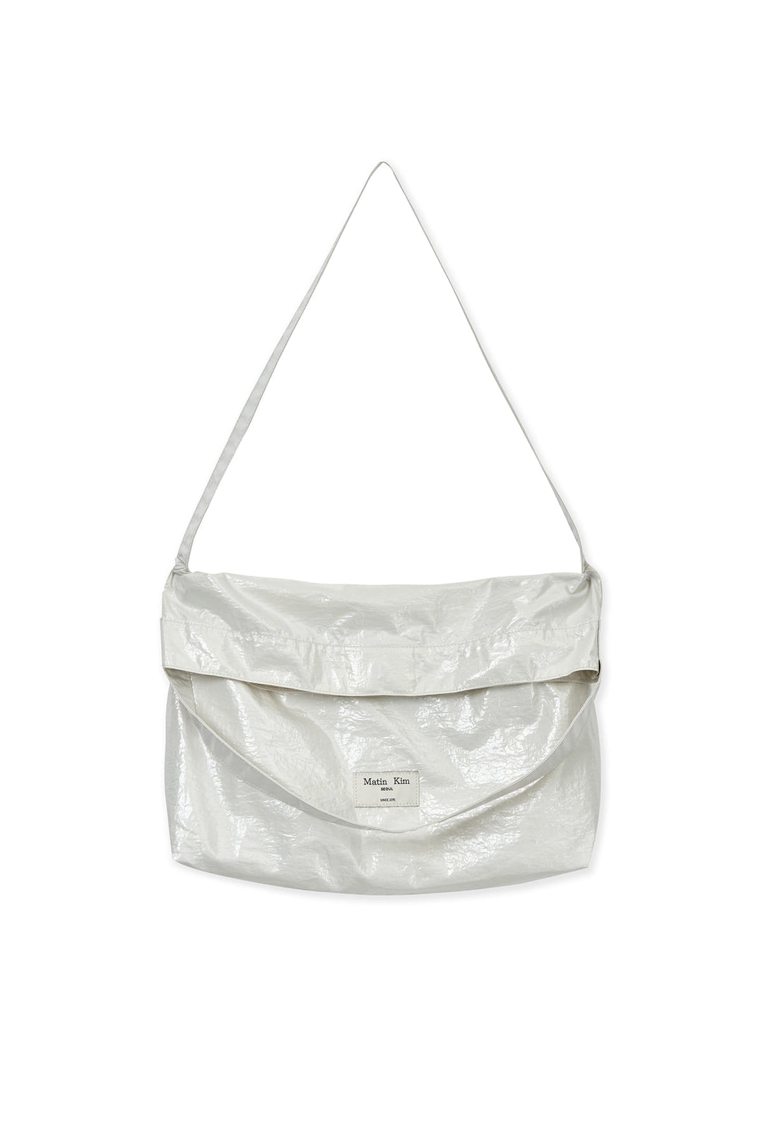Matin Kim Glossy Light Two Way Bag — Ivory