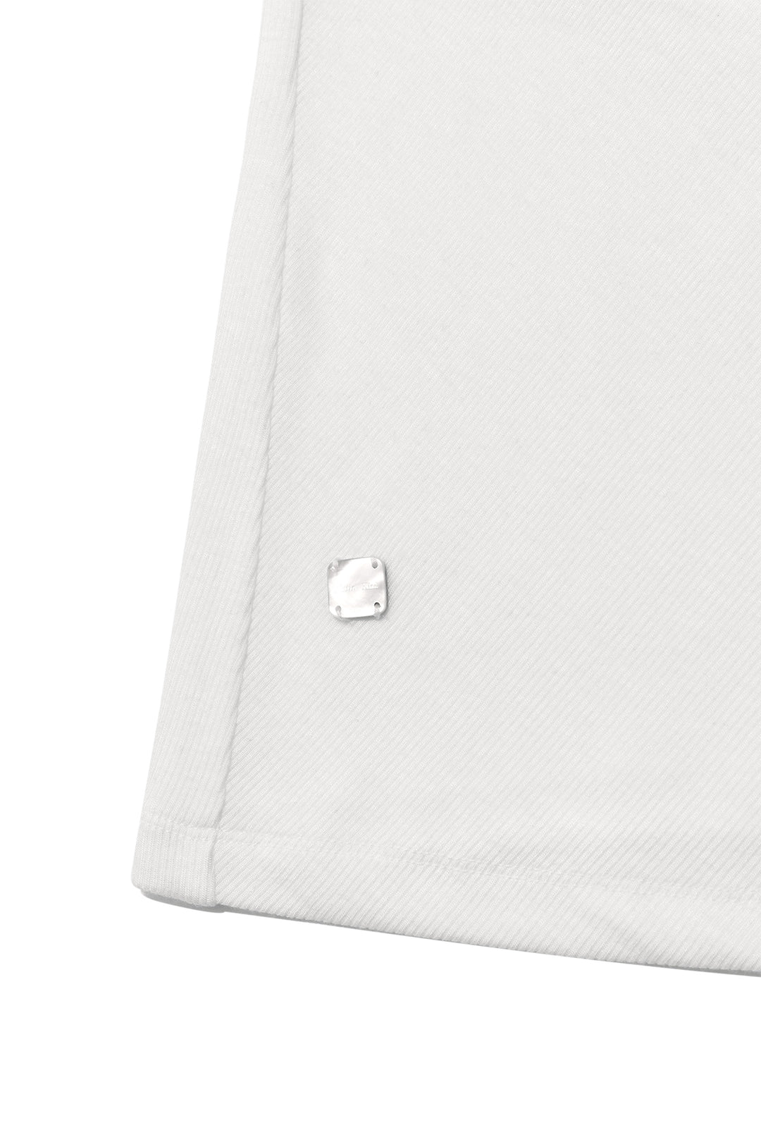 Matin Kim Unbalance Tuck Sleeveless Top — White