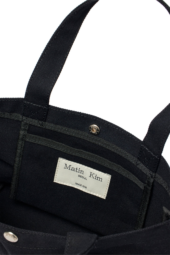 Matin Kim Canvas Mini Tote Bag — Black