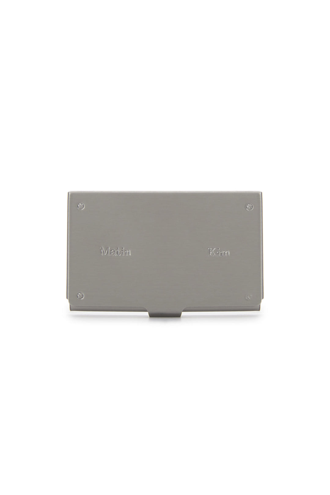 Matin Kim Signature Metal Business Card Case — Black