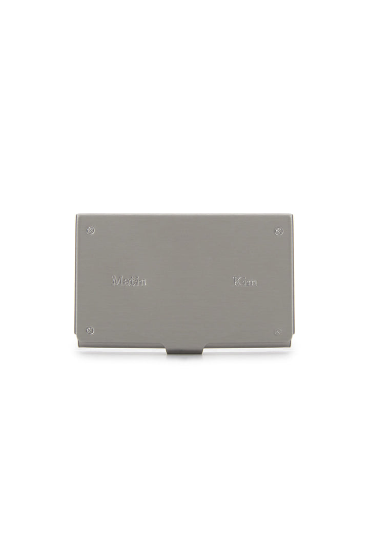 Matin Kim Signature Metal Business Card Case — Black