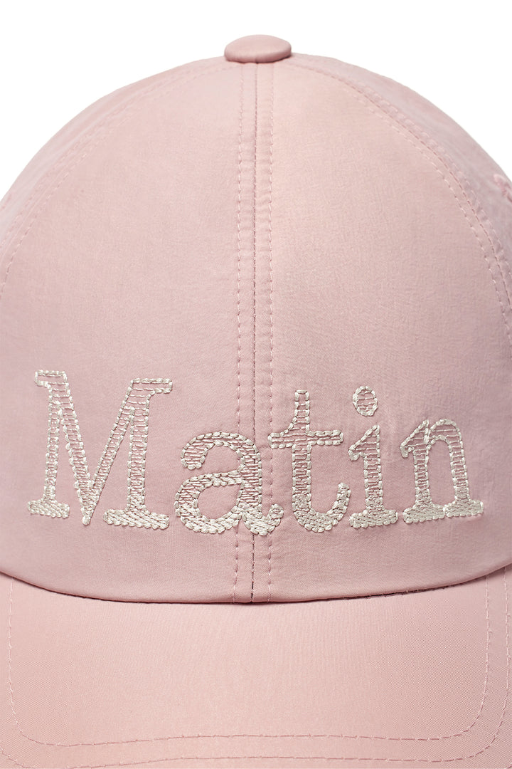 Matin Kim Glossy Ball Cap — Pink