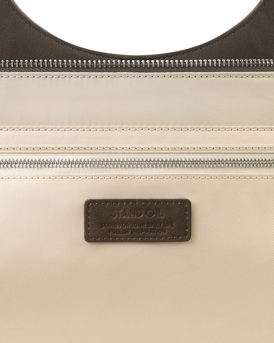 Stand Oil Lene Bag · Wrinkled Leather Crossbody — Brown