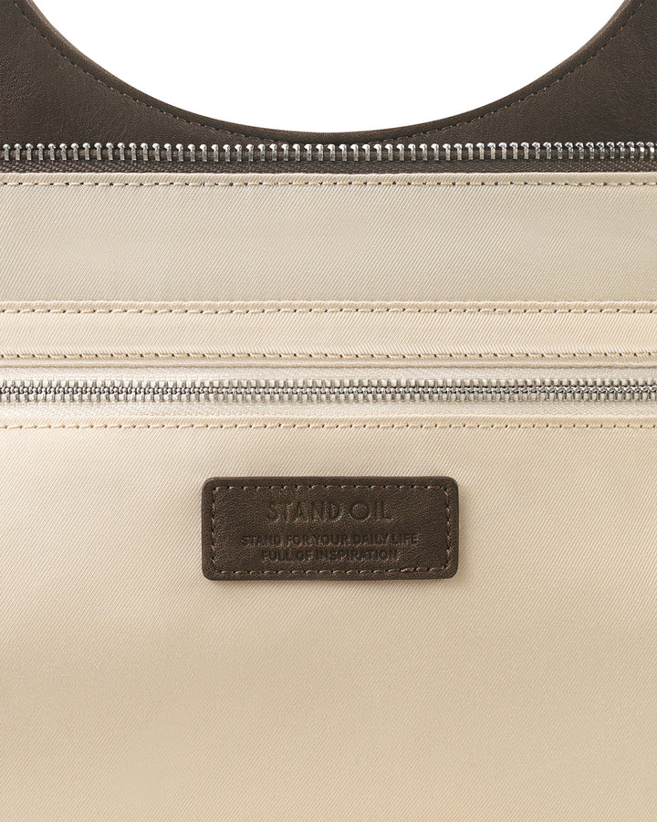 Stand Oil Lene Bag · Wrinkled Leather Crossbody — Brown