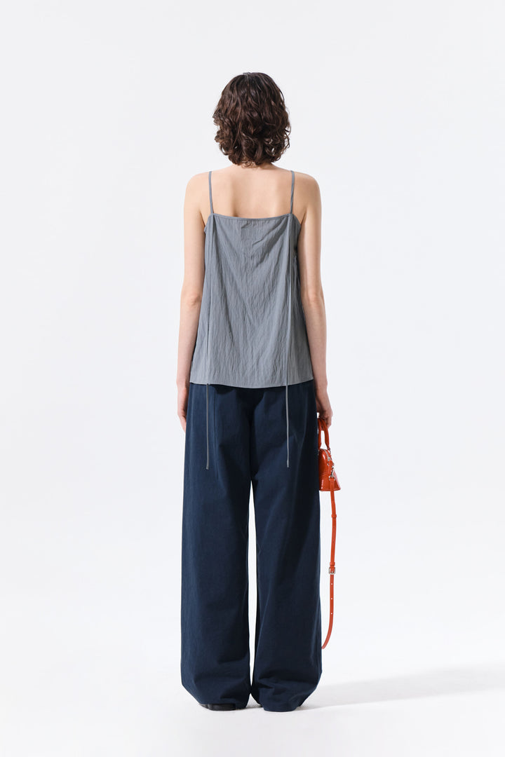 Matin Kim Button Sleeveless Blouse — Gray