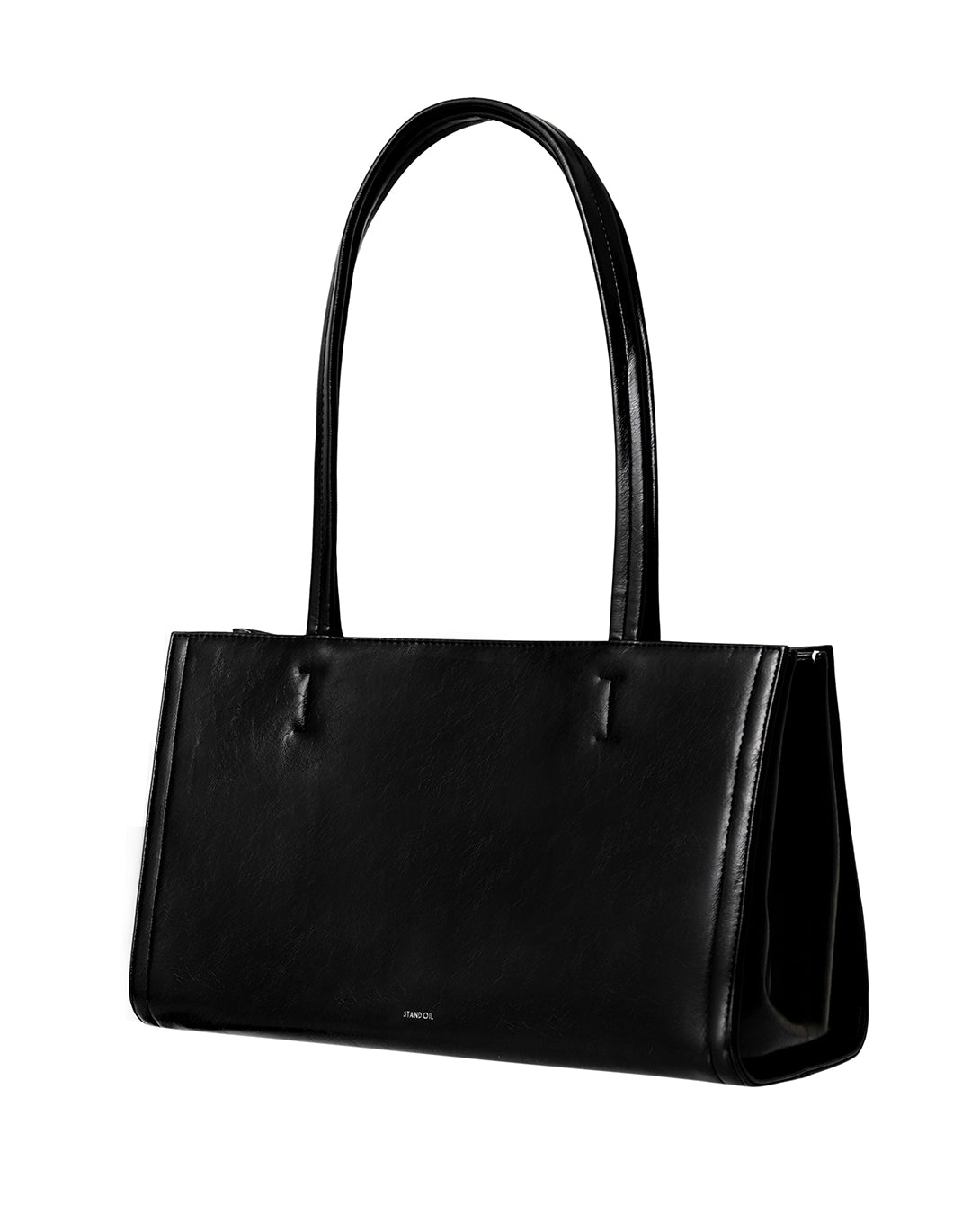 Stand Oil Oblong Bag — Structured Shoulder — Black