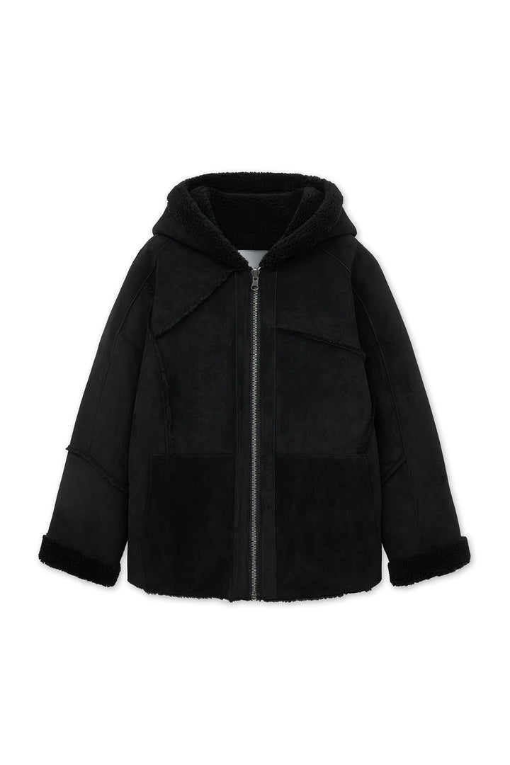 Matin Kim Reversible Hoody Mustang — Black