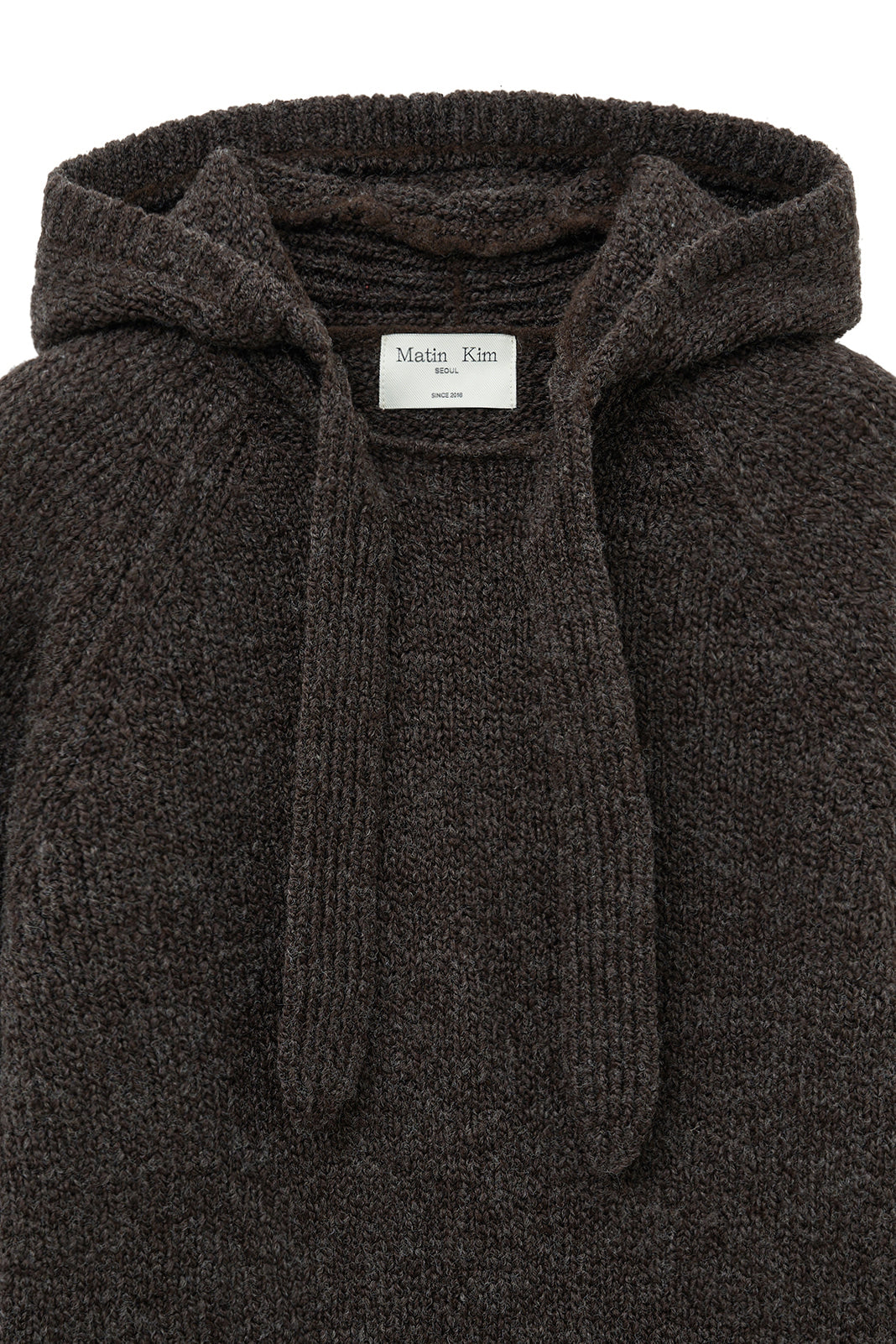 Matin Kim Muffler Point Hoody Pullover — Brown