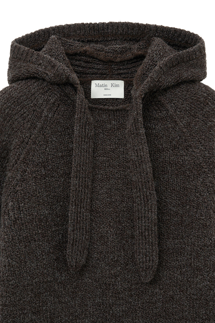 Matin Kim Muffler Point Hoody Pullover — Brown