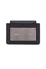 Matin Kim Accordion Wallet — Brass Hardware — Black