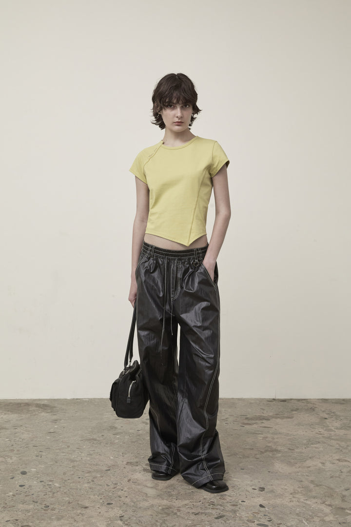Matin Kim Twist Point Slim Top Lime
