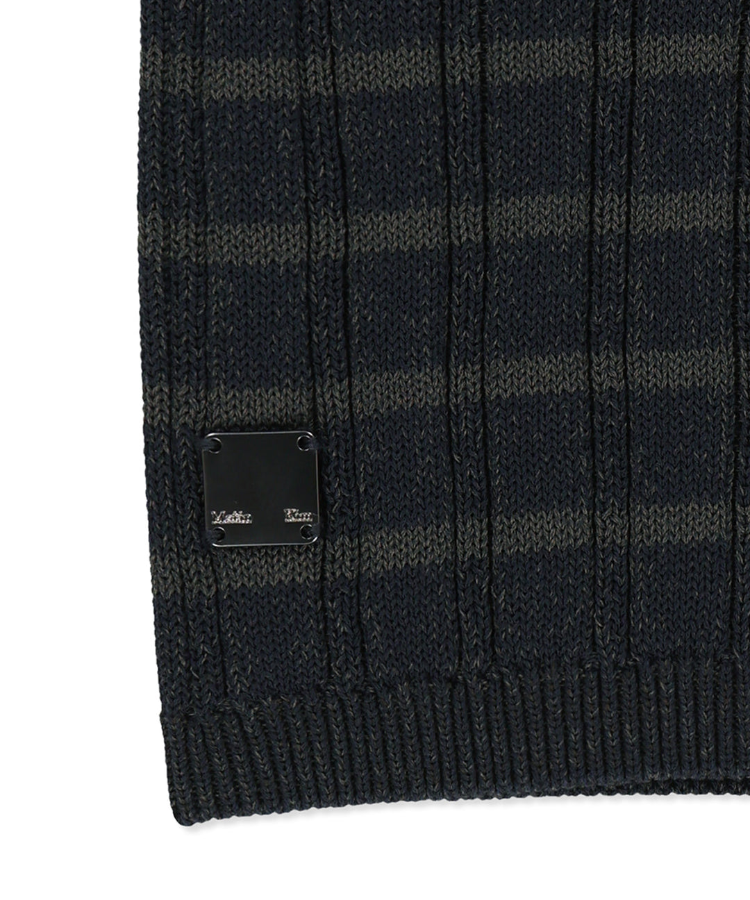 Matin Kim Stripe Knit Shorts — Navy blue