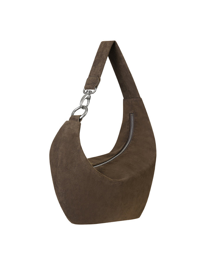 Stand Oil Mauve Bag — Soft Hobo Crossbody — Brown