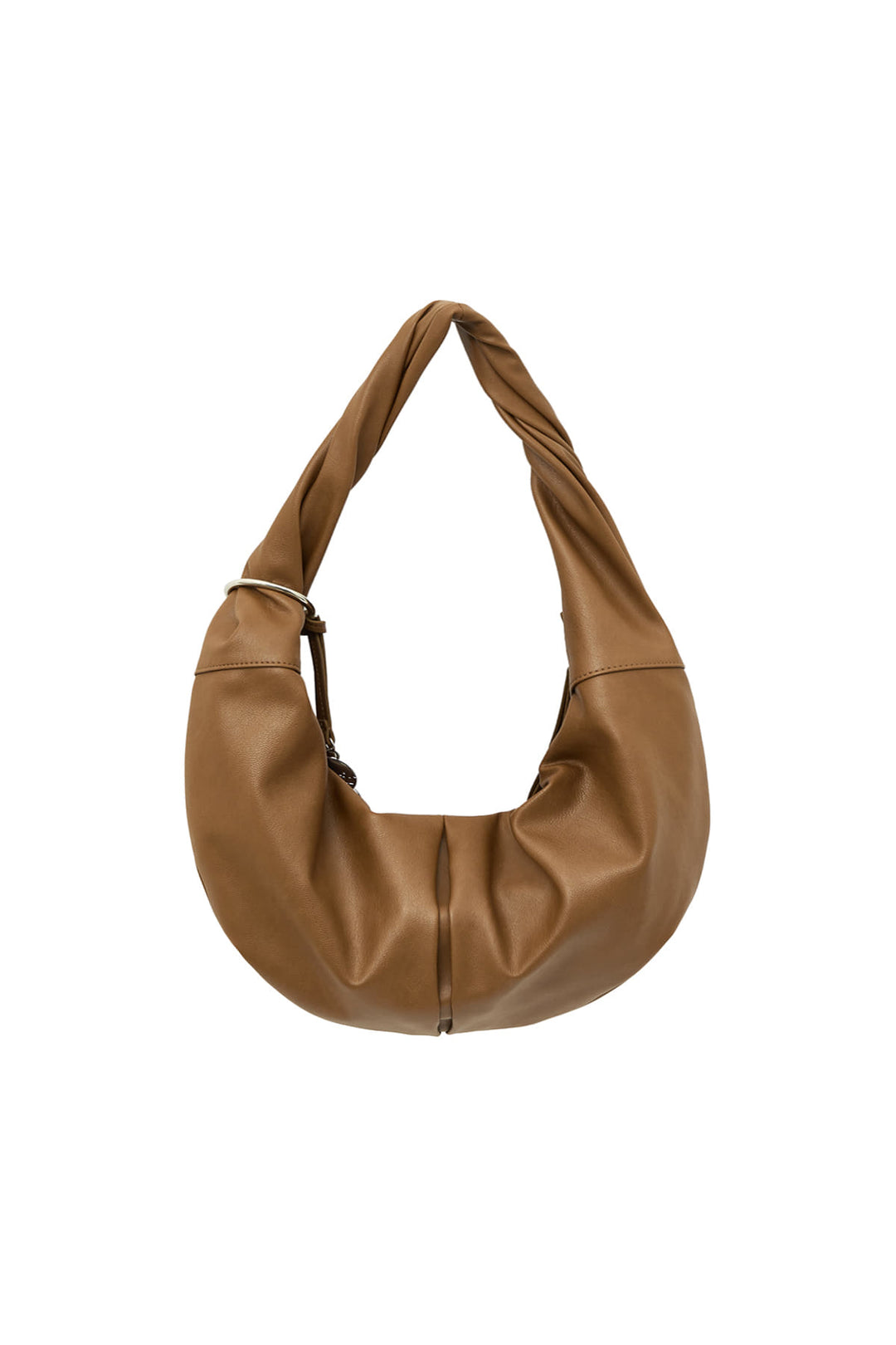 Matin Kim Twist Handle Small Hobo Bag — Brown