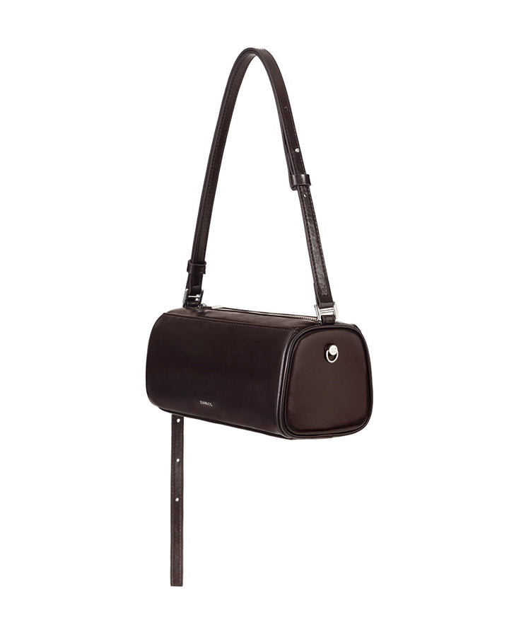 Stand Oil Chunky Bag — Glossy Wrinkled Leather — Maroon