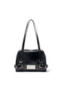 Matin Kim Biker Detail Square Shoulder Bag — Black