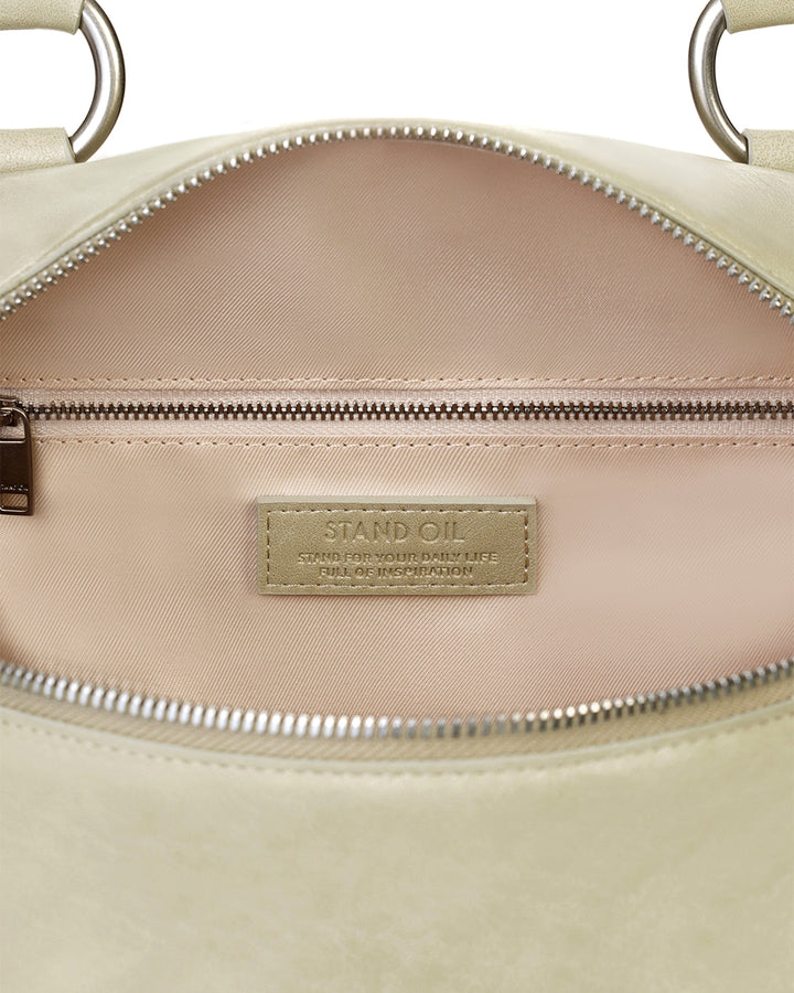Stand Oil Zuni Bag — Washed Leather Crossbody — Stud Olive