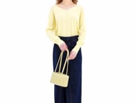 Stand Oil Post Bag — Square Box Shoulder Bag — Sand