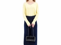 Stand Oil Post Bag — Square Box Shoulder Bag — Stitch Black