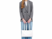 Stand Oil Oblong Bag — Sculptural Shoulder Crossbody — Cream
