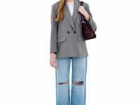 Stand Oil Oblong Bag — Structured Shoulder — Maroon