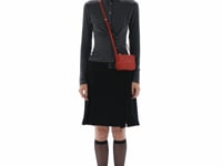 Stand Oil Cookie Accordion Bag — Red
