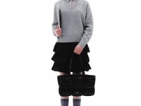 Stand Oil Bubble Bag — Padded Oblong Crossbody — Black