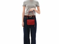 Stand Oil Riddle Bag — Minimal Crossbody — Red