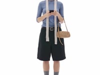 Stand Oil Chunky Bag — Nubuck Crossbody — Camel