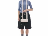 Stand Oil Chunky Bag — Glossy Wrinkled Leather — Cream