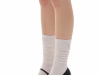 Stand Oil Heart Button Knee Socks — Cream