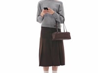 Stand Oil More Baguette Bag — Maroon