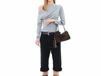 Stand Oil Melly Bag — Glossy Wrinkle Leather — Maroon