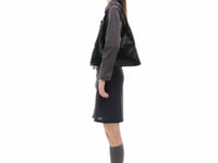 Stand Oil Ringo Bag Mini — Reversible Canvas &amp; Leather — Black