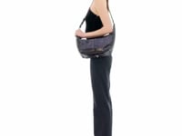 Stand Oil Tickle Bag — Glossy Half-Moon Crossbody — Maroon