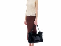 Stand Oil Limber Bag — Slouchy Shoulder Tote — Black
