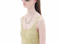 Stand Oil Flora Sunglasses — Round Goggle Frame — Silver
